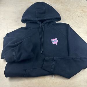 Black Hoodie with jigglypuff patch